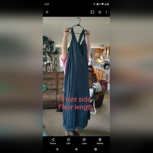 Navy blue formal dress (see photos for measurements)
